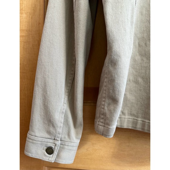 EUC, Jones Sport Women's Tan Sz Small Long Sleeve Metal Button Jacket w/stretch - Picture 12 of 15